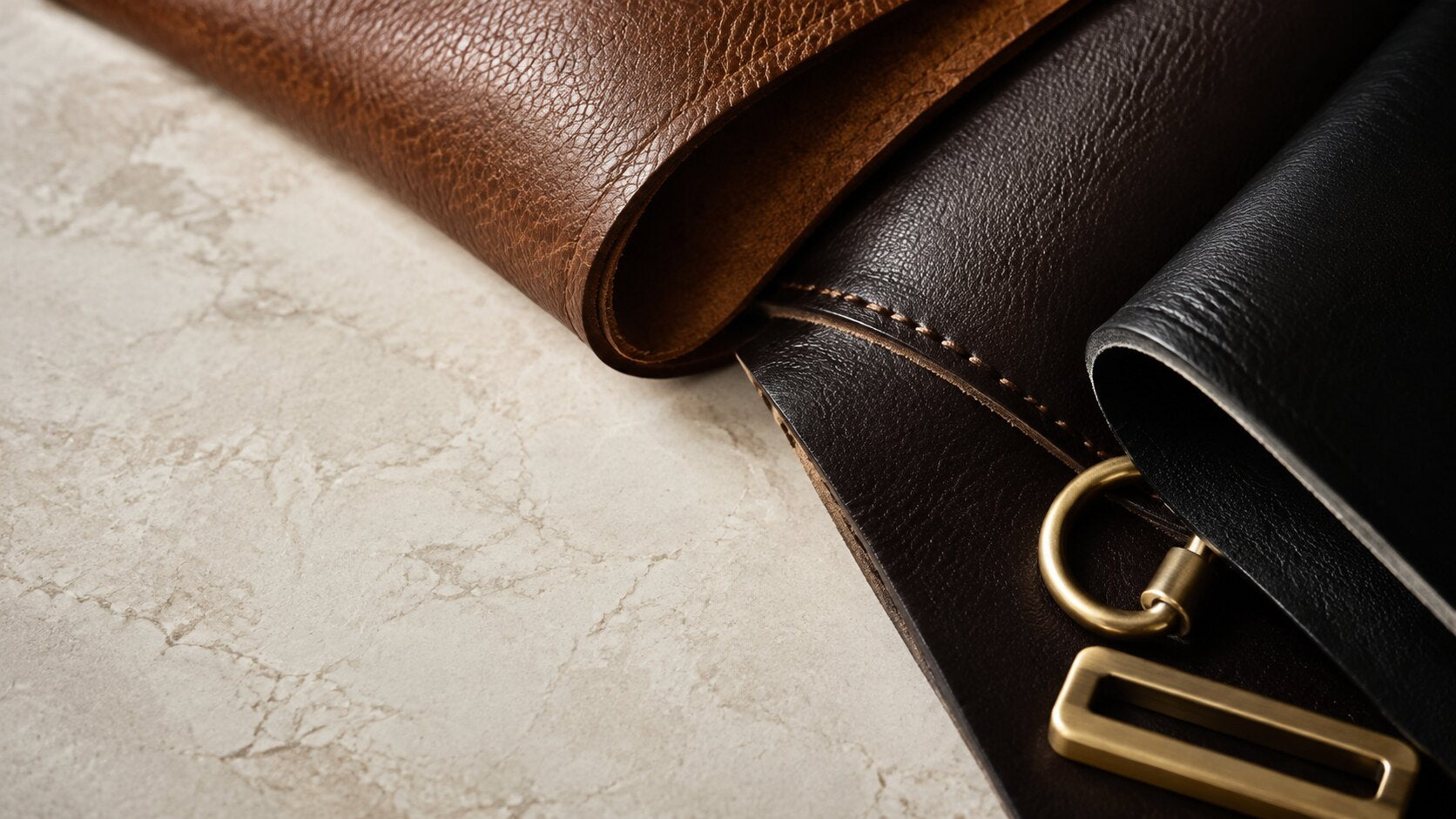 Premium leather textures in the Briury palette