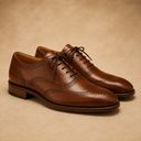 BRIURY Classic Brown Brogue Leather Shoes – Premium Oxford Dress Shoes