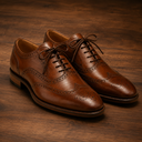 BRIURY Classic Brown Brogue Leather Shoes – Premium Oxford Dress Shoes