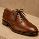 BRIURY Classic Brown Brogue Leather Shoes – Premium Oxford Dress Shoes