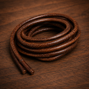 BRIURY Handmade Leather Shoelaces – Premium Brown Round Laces